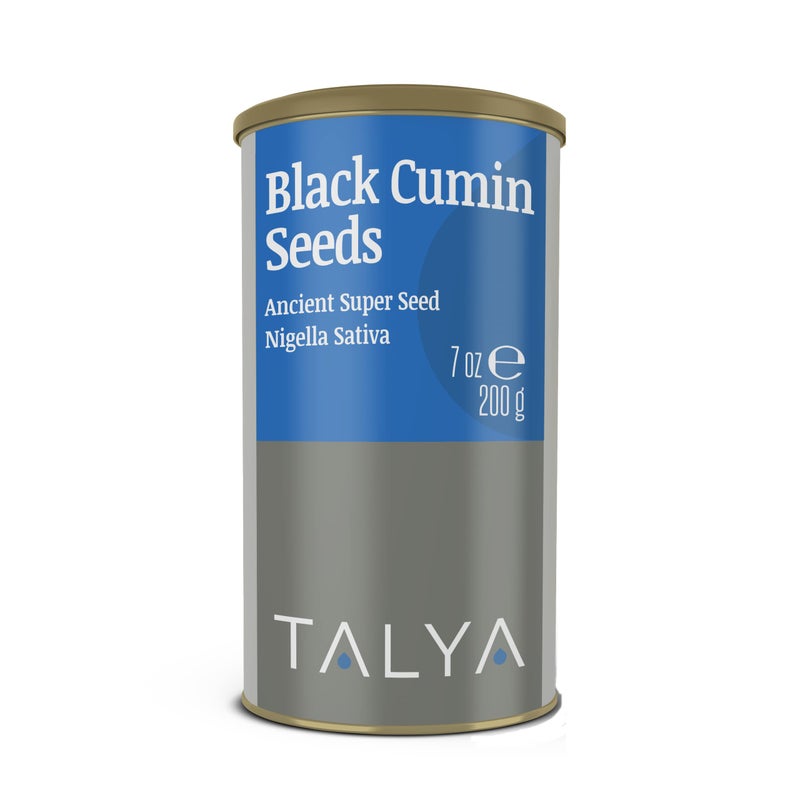 TALYA Black Cumin Seeds 7 oz 200 g Premium Quality Ancient Super Seed Nigella Sativa Immune Support High Thymoquinone Gluten Free NonGMO Vegan